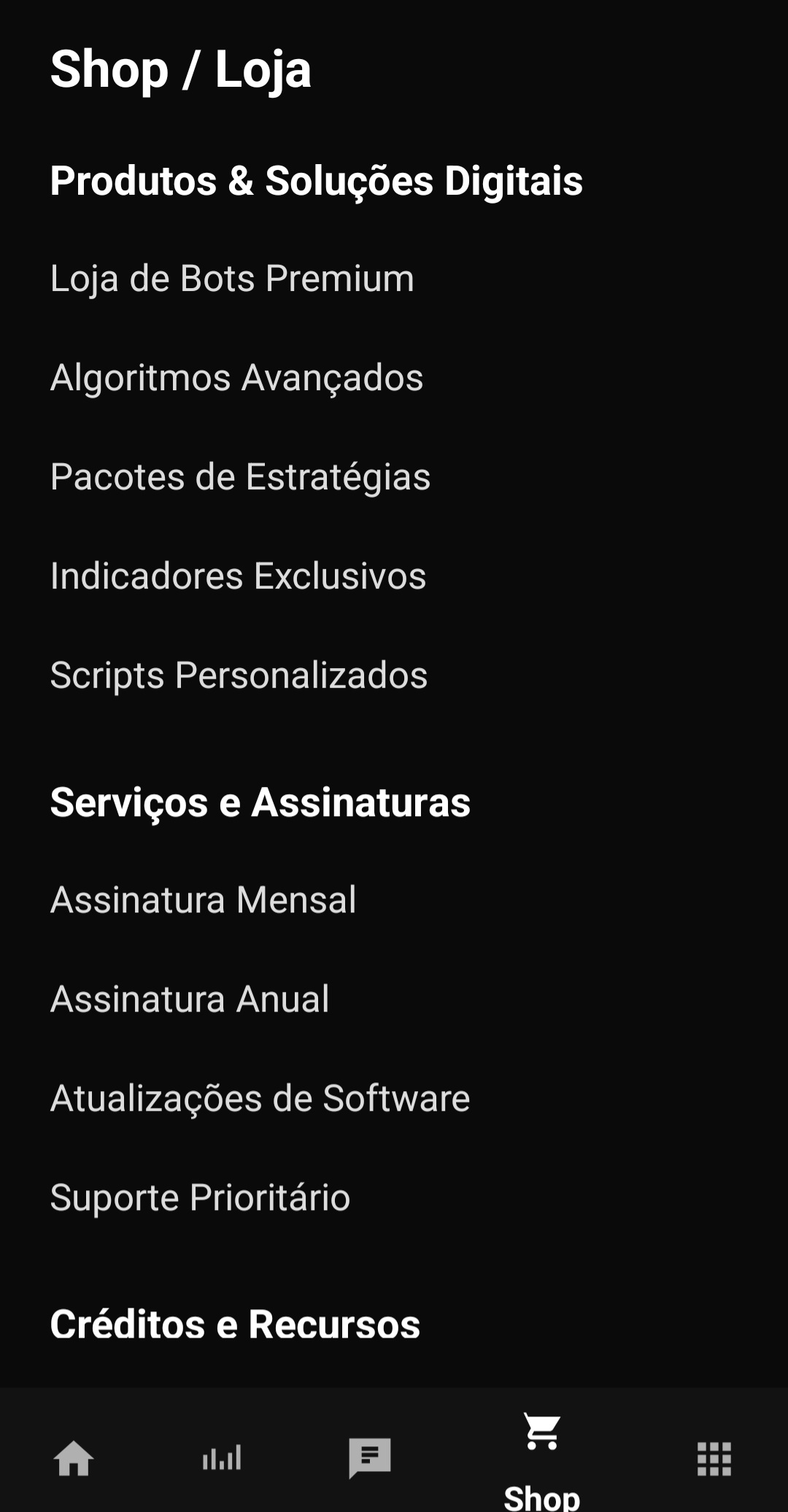 Loja de Produtos e Serviços